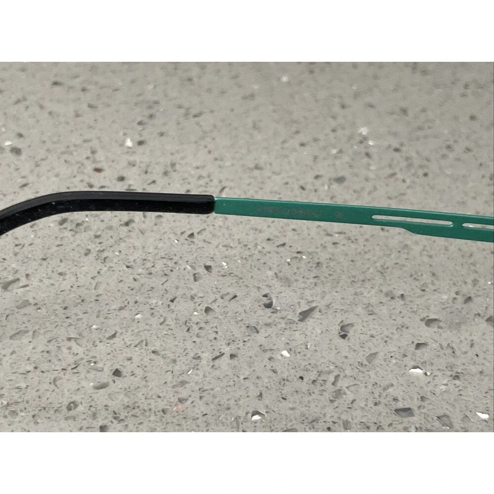 Eyebuydirect Pearl Brown 50-19-140 C1 Eyeglasses FRAMES ONLY half rim teal